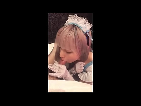 ❤️ Japanese Idol [mayuka], pakaian pembantu rumah Perancis, bahagian 1, blowjob dan jerk dengan losyen ️❌ Lucah tegar pada kami